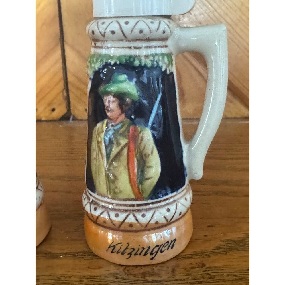 Vintage Kitzingen Germany Beer Stein Salt Pepper Shakers Figural Couple - Picture 6 of 9